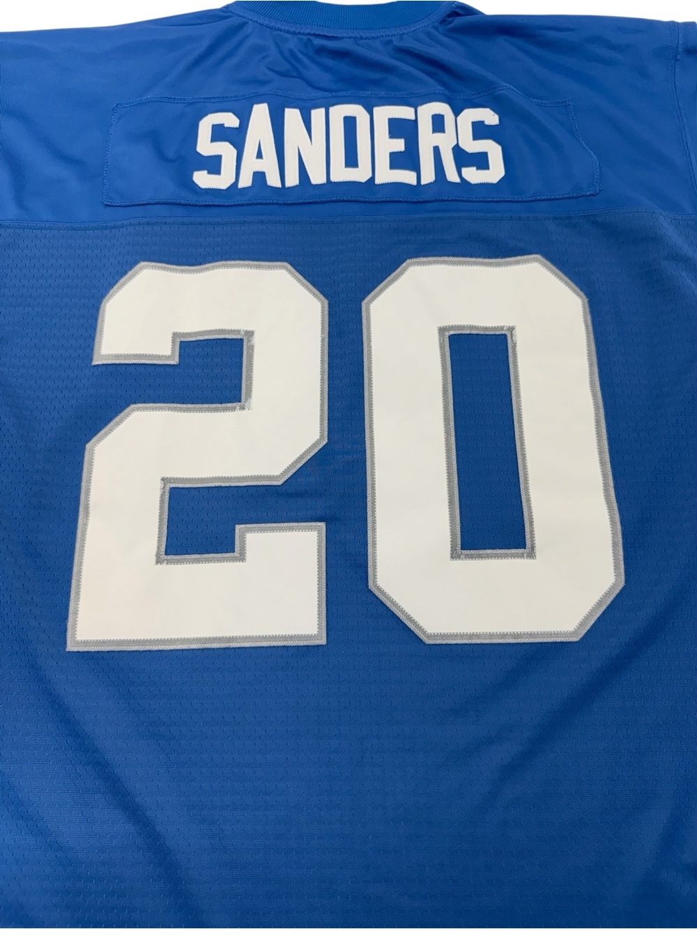Vintage NFL Reebok Barry Sanders Detroit Lions Throwback Jersey Large Blue - Picture 8 of 16